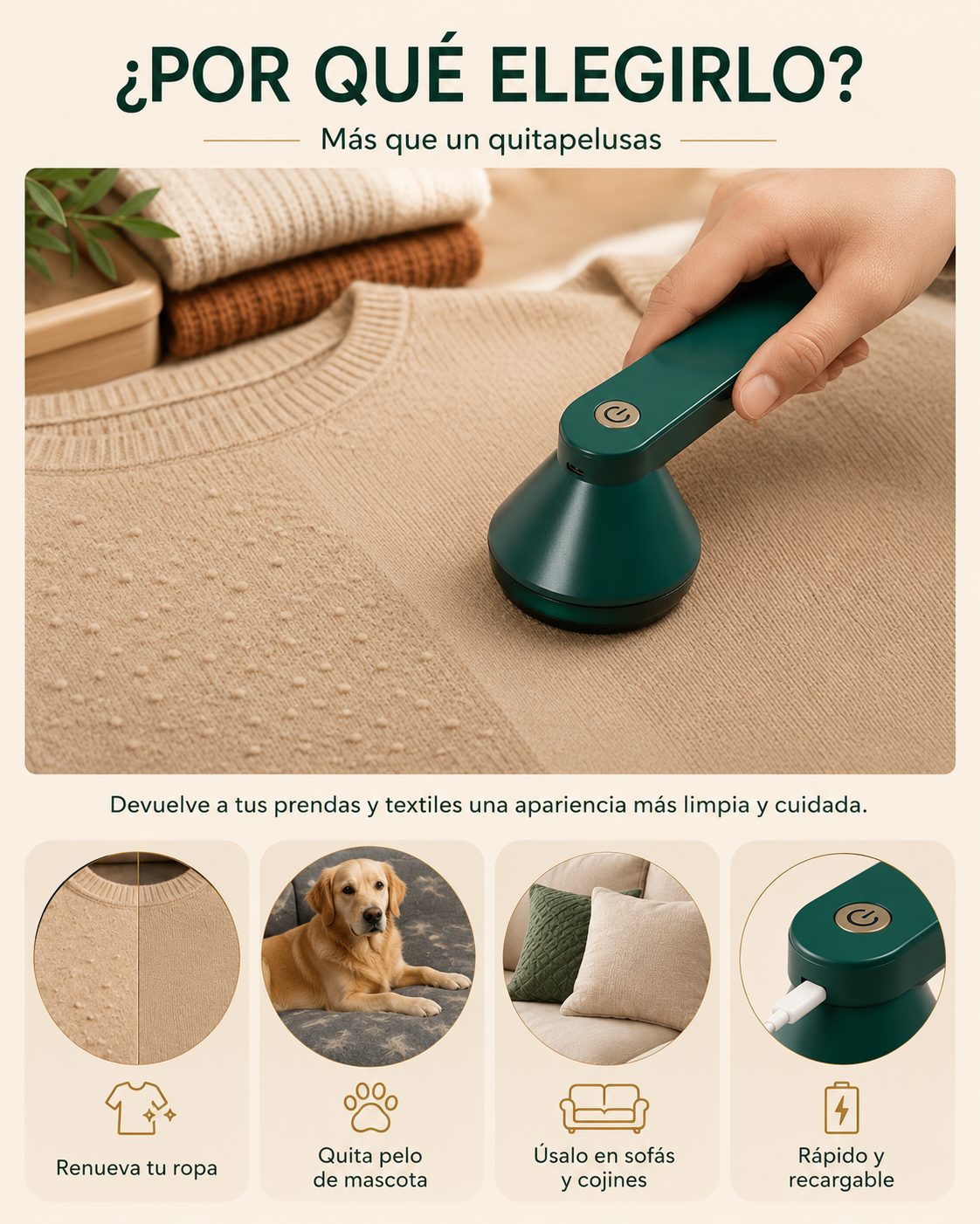 Tavora Reviva™|Renovador Eléctrico de Prendas